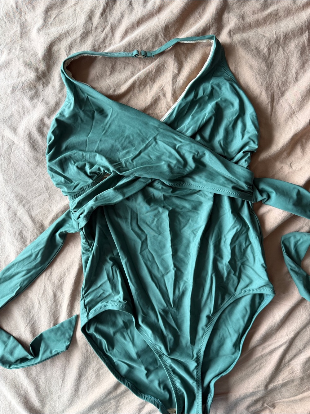 A Pea in the Pod Nursing One-Piece Swimsuit – Forest Green – Size M